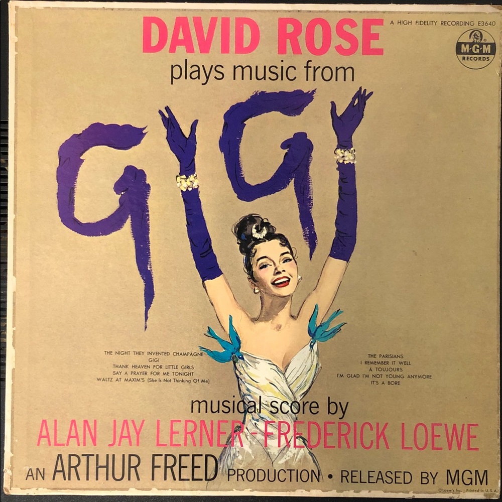 David Rose - Plays Music From Gigi Vinyl Lp